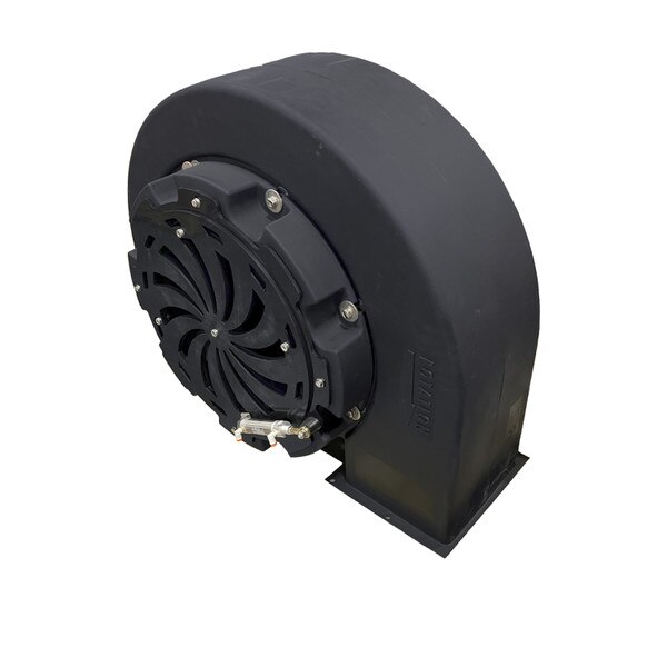 Clockwise blast gate blower